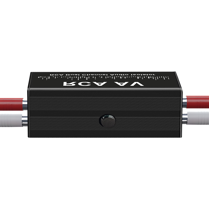Audio Music Free - อุปกรณ์แยกสัญญาณเสียงแบบพกพา 2 ช่องสัญญาณ RCA กำจัดเสียงรบกวนแบบ Ground