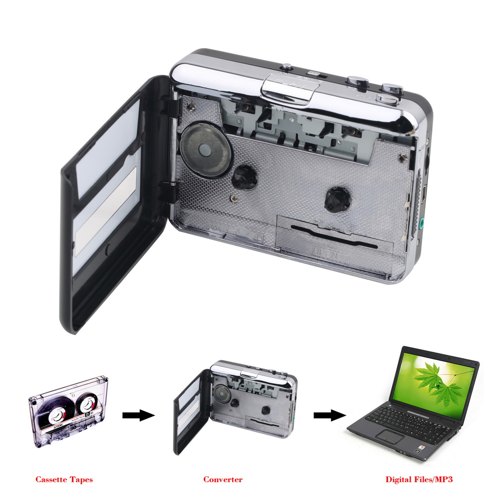 Audio Music Converter To Mp3 - เครื่องเล่นเทปคาสเซ็ตต์ แปลงเทปคาสเซ็ตต์เป็น MP3 เครื่องบันทึกเสียงเพลง แปลงเทปคาสเซ็ตต์จากเทปเป็นไฟล์บนแล็ปท็อปผ่าน USB