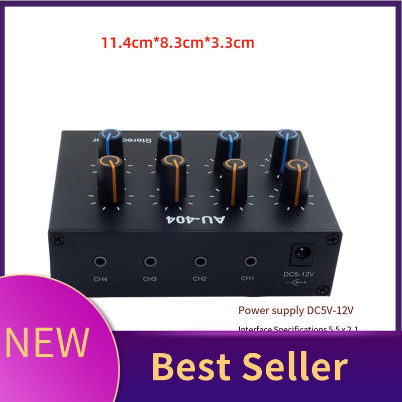 Mix Audio Music - M07K-AU-404 สเตอริโอสี่อินพุตเอาต์พุต Mixer Dual Channel Audio