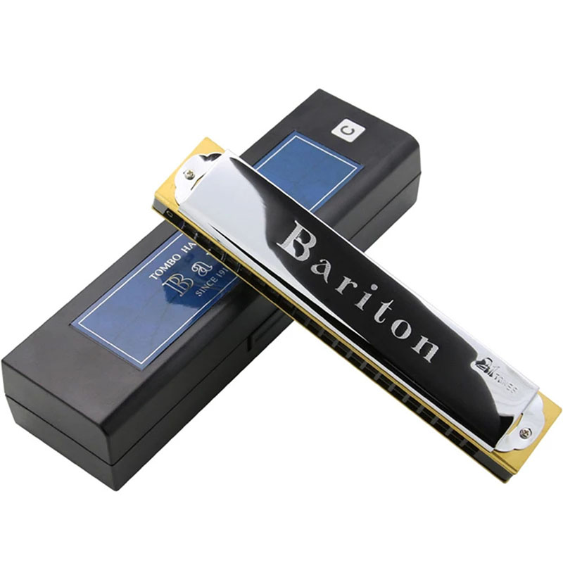 Harmonica 10 Hole - ทอมโบ บาริโทน ฮาร์โมนิก้า 21 เสียง หมายเลข