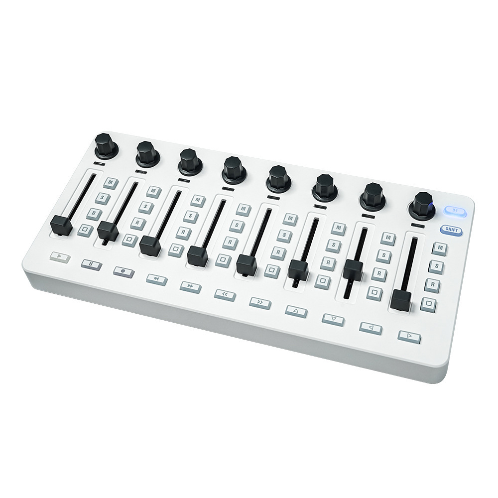 Audio Music Production - มิกเซอร์ควบคุม MIDI, 8 ตัวเข้ารหัส, ควบคุมผ่านซอฟต์แวร์, อินเทอร์เฟซเสียง,