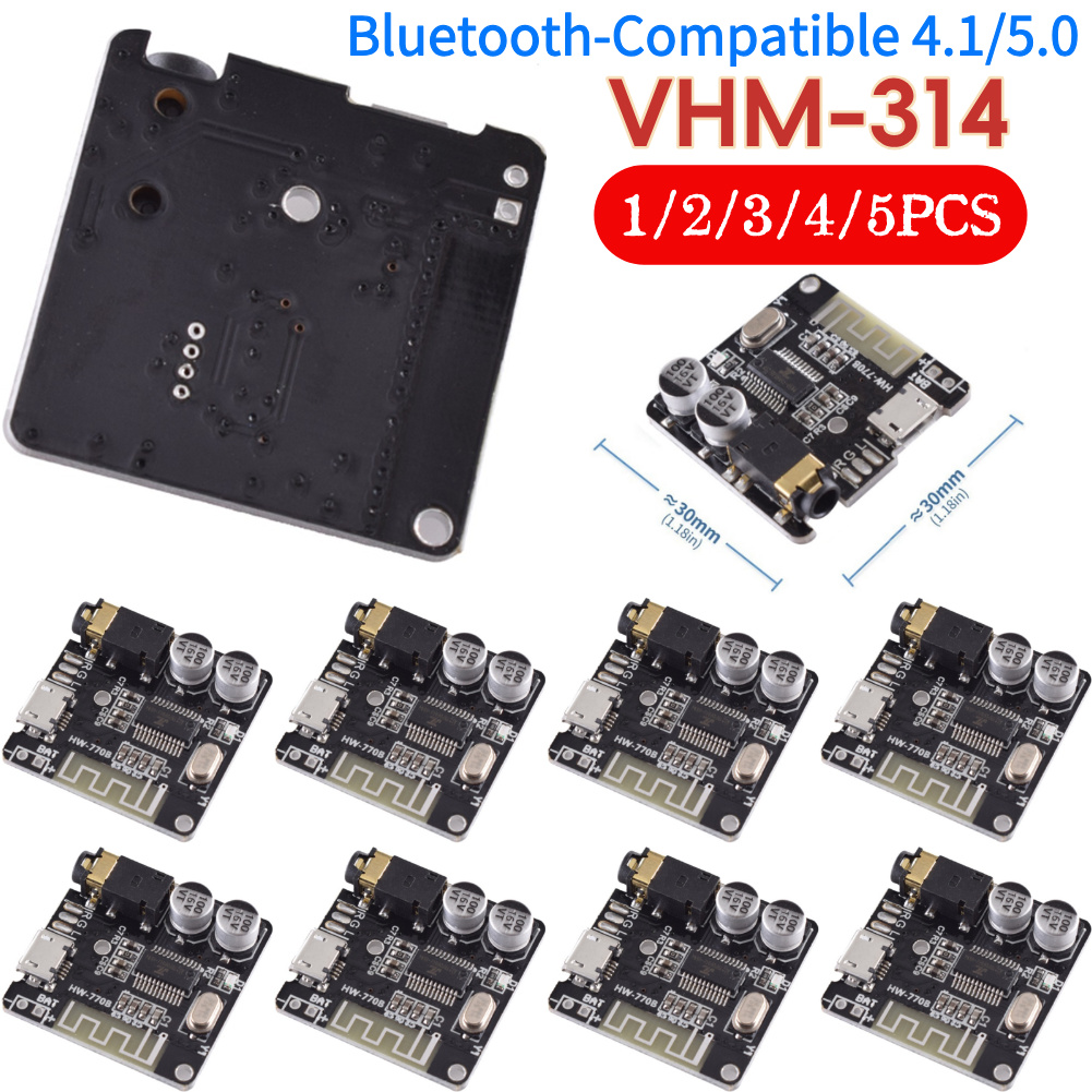 Audio Music Converter To Mp3 - 1-5PCS 3.7-5V VHM-314 บอร์ดรับสัญญาณเสียงบลูทูธรองรับบลูทูธ 4.1/5.0 MP3