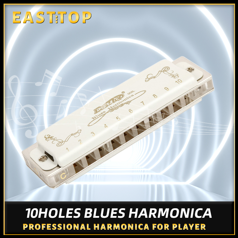 Harmonica 10 Hole - East Top 10หลุม Harmonica Professional Blues