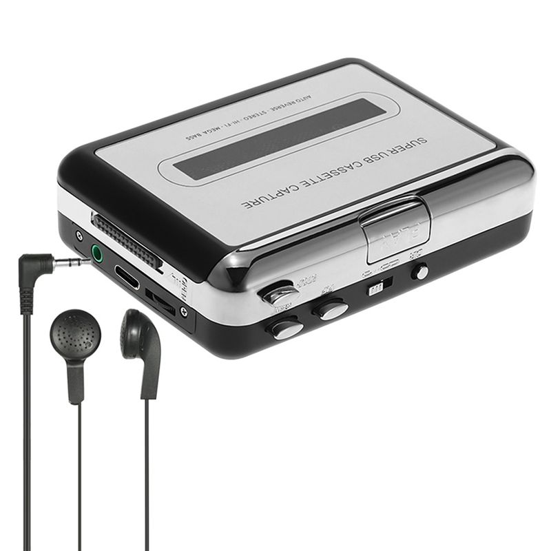 Audio Music Converter To Mp3 - B27B อุปกรณ์แปลงเทปคาสเซ็ตเป็น MP3 แบบ USB, เครื่องเล่นเพลงพร้อมรองรับการใช้งานหูฟัง