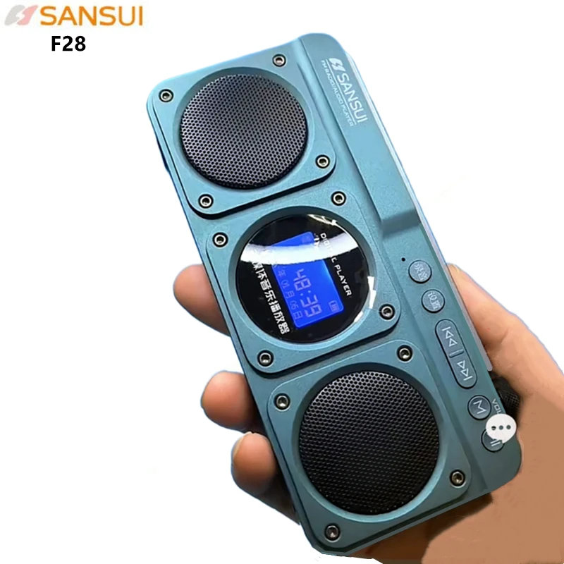 Audio Music Apple - แบบพกพา F28 วิทยุ FM คุณภาพเสียง Hi-Fi
