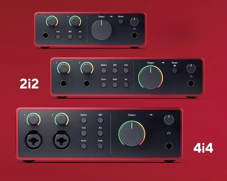 Audio Music Recording - การ์ดเสียง Forster Scarlet รุ่น 2i2 Quad