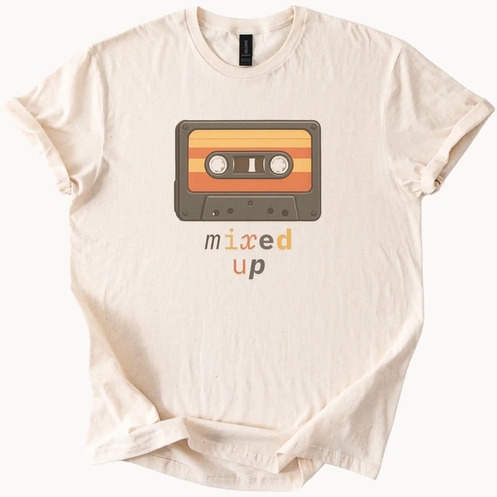 เสื้อยืดลายเทปคาสเซ็ต แนวเรโทร - Audio Vibes Music บทวิจารณ์และราคา