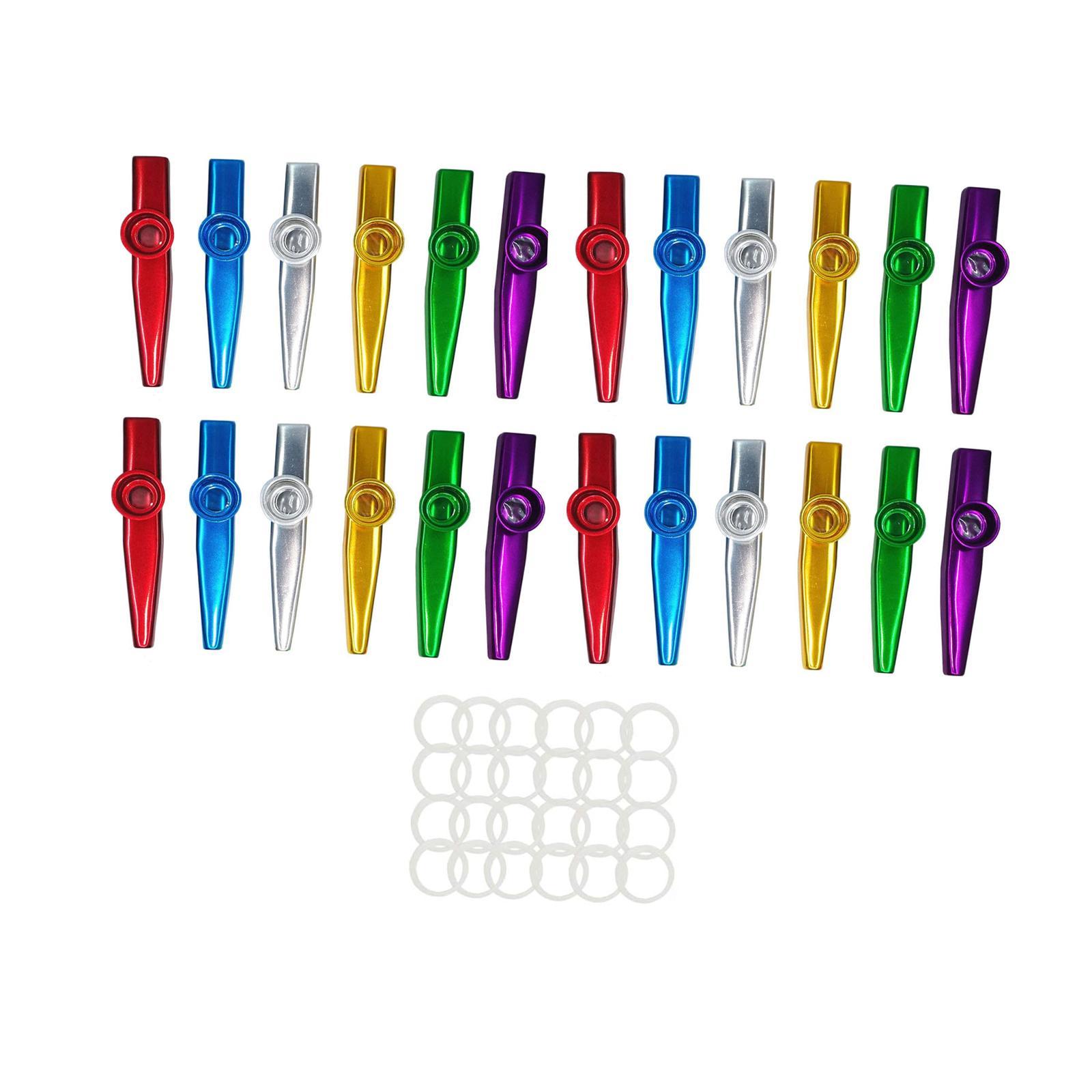 24 ชิ้นโลหะ Kazoos สําหรับเริ่ - Ukulele Beginner Kit บทวิจารณ์และราคา