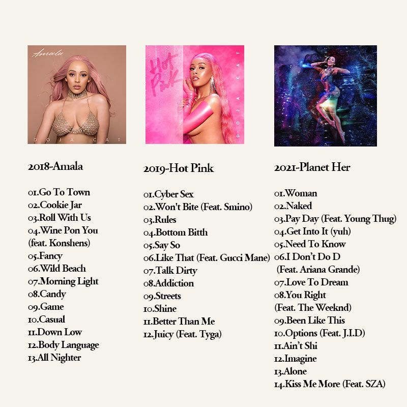 คอลเลกชันอัลบั้มเพลงดอยจา แคท  - Audio Music Free บทวิจารณ์และราคา
