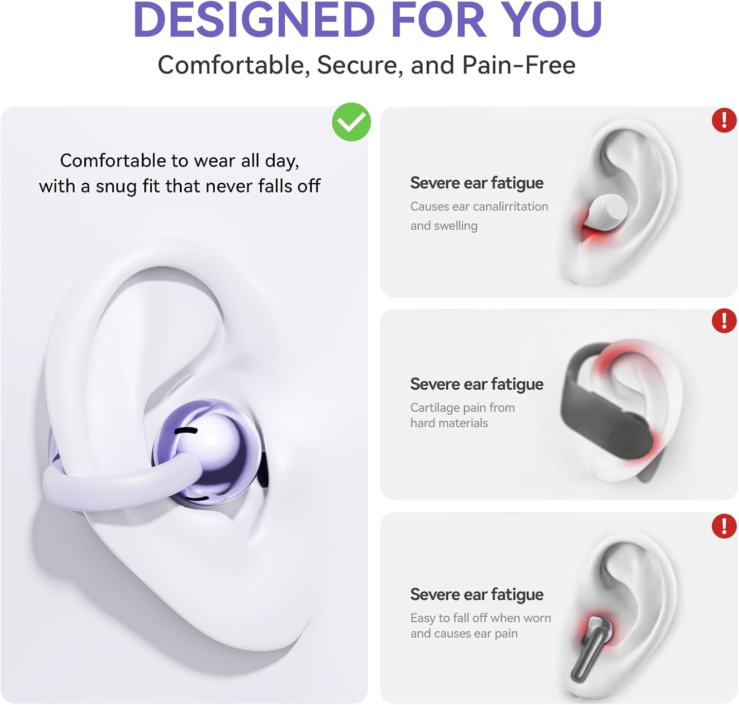 หูฟังบลูทูธไร้สายแบบคลิปหนีบหู - Audio Music Apple บทวิจารณ์และราคา