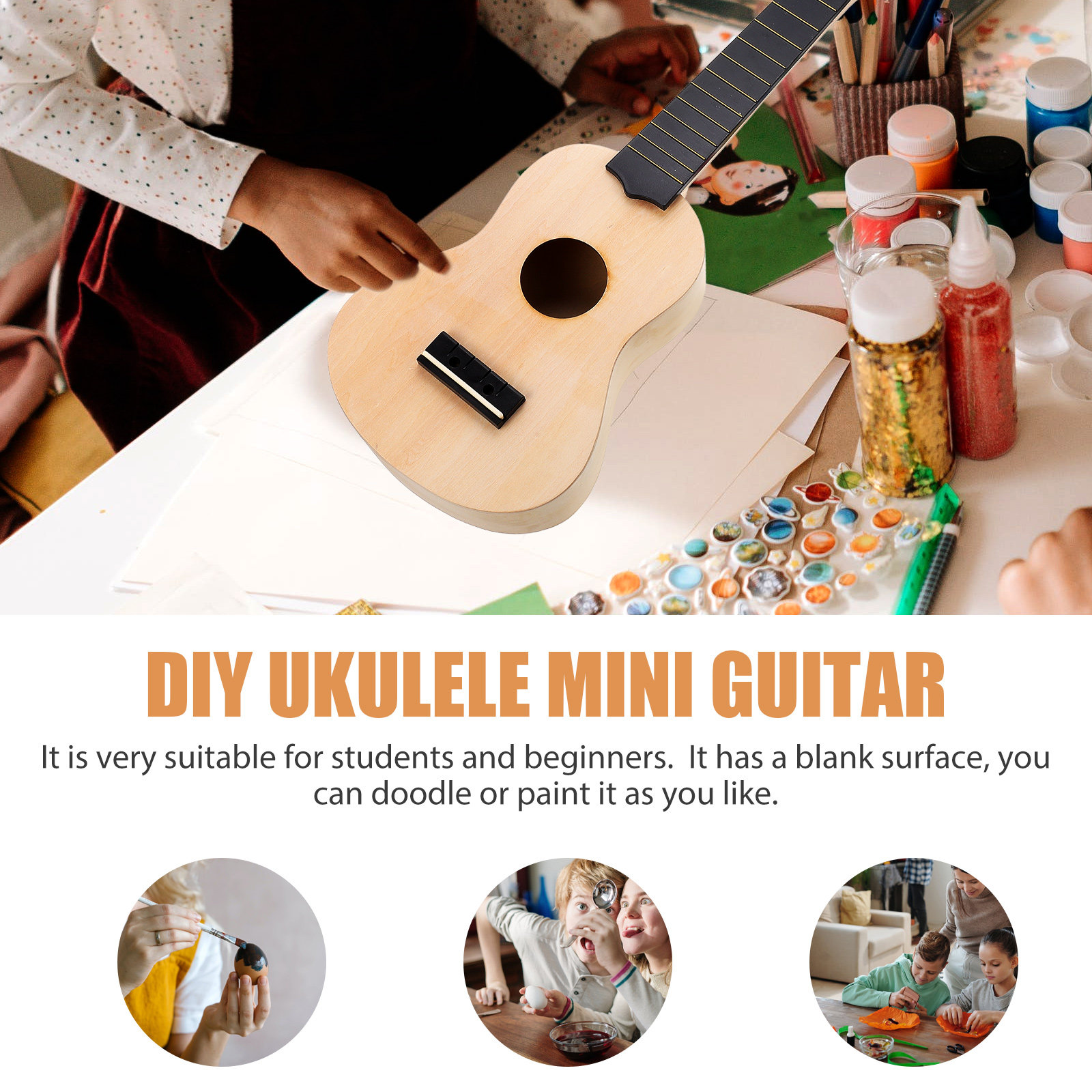 ชุดอุปกรณ์ทำอูคูเลเล่ DIY 1 ชุ - Ukulele Beginner Kit บทวิจารณ์และราคา
