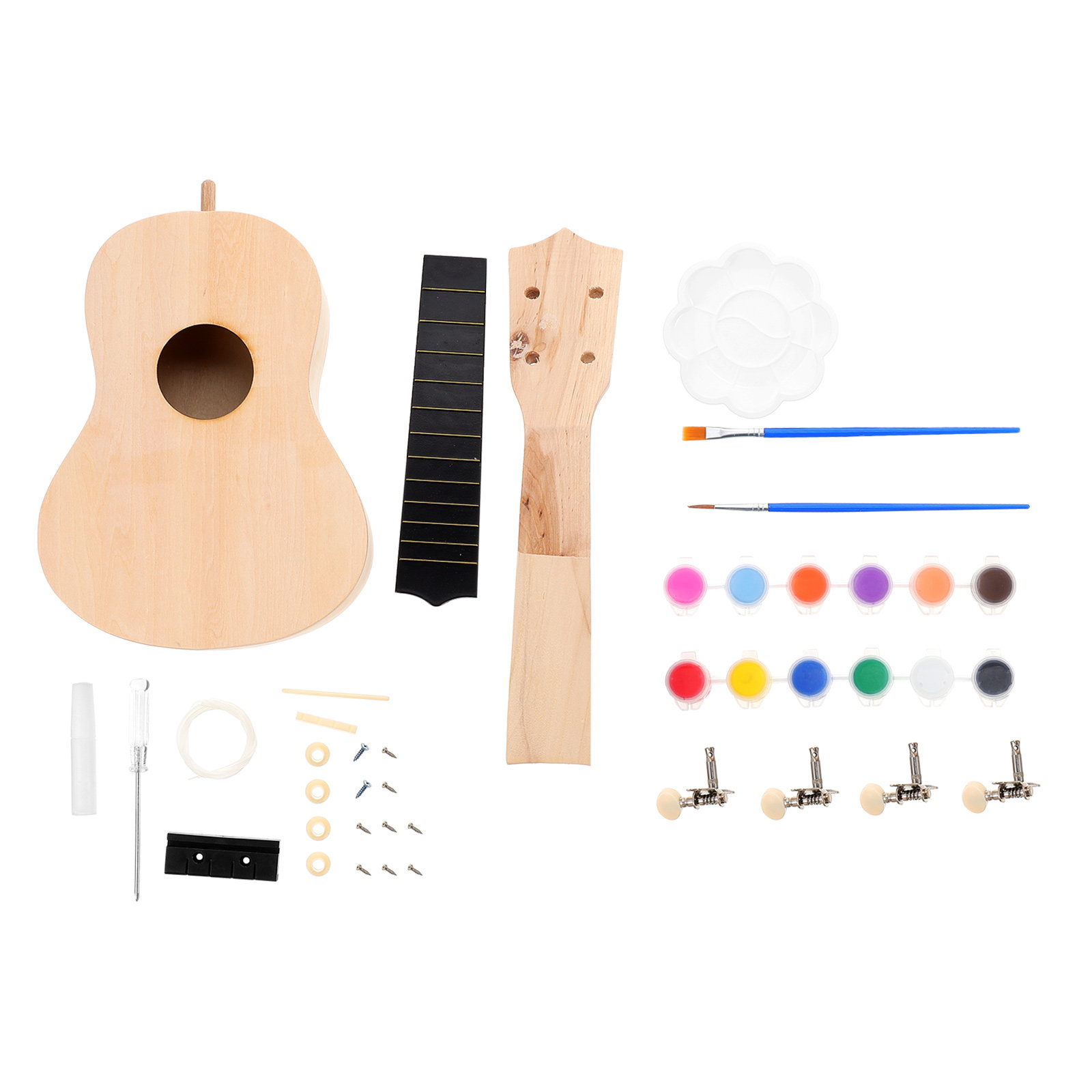ชุดอุปกรณ์ทำอูคูเลเล่ DIY 1 ชุ - Ukulele Beginner Kit บทวิจารณ์และราคา