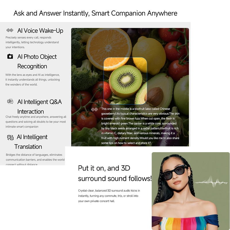 แว่นตาอัจฉริยะ AI ปี 2026 กล้อ - Mix Audio Music บทวิจารณ์และราคา
