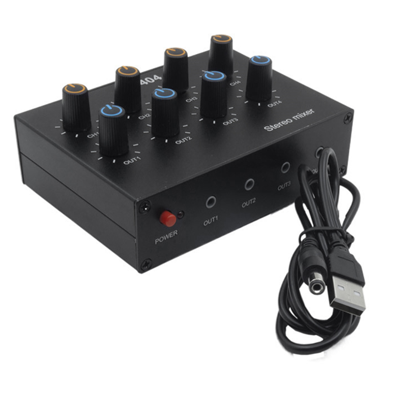 M07K-AU-404 สเตอริโอสี่อินพุตเ - Mix Audio Music บทวิจารณ์และราคา