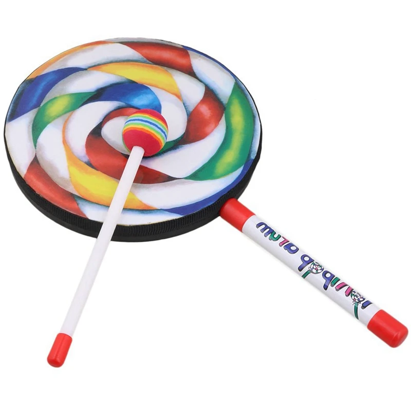 10ชิ้น7.9นิ้วกลองรูปร่างอมยิ้ม - Audio Music Lollipop บทวิจารณ์และราคา