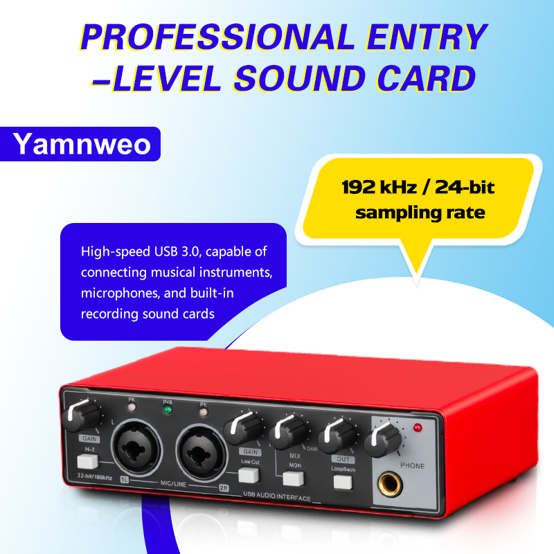 YAMNWEO MD21 การ์ดเสียง USB สี - Audio Music Production บทวิจารณ์และราคา