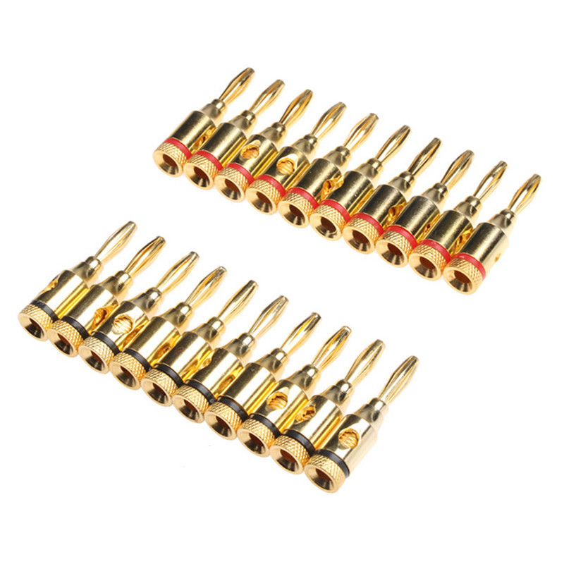 YT 20PCS Gold Plated 4mm ปลั๊ก - Audio Music Yt บทวิจารณ์และราคา