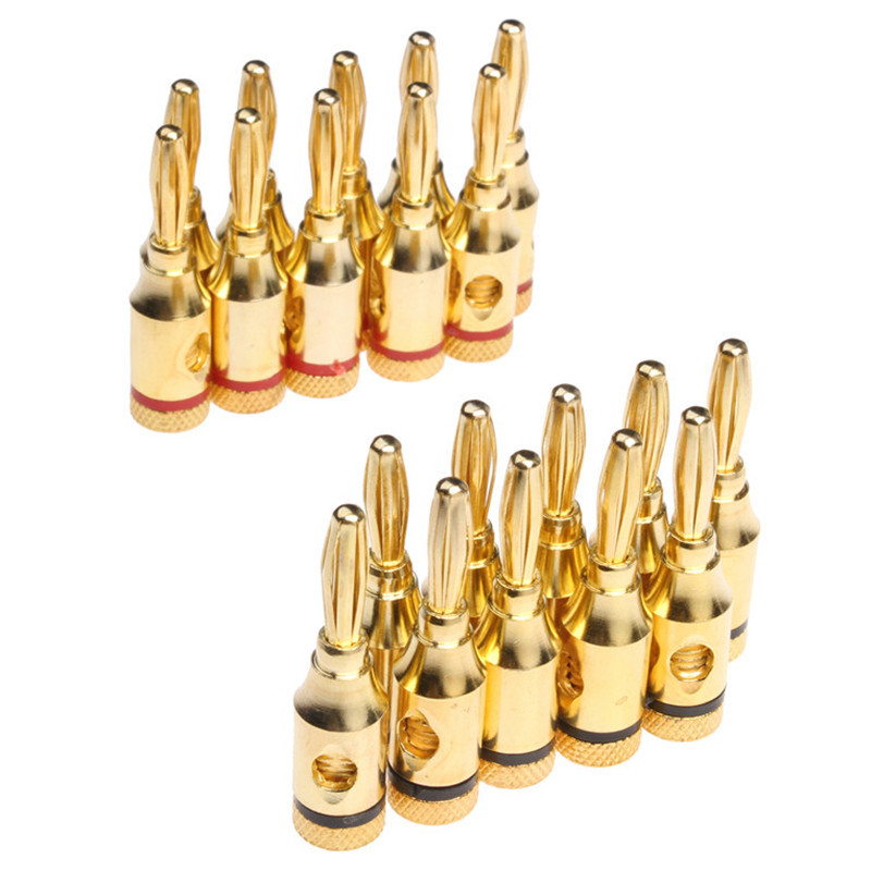 YT 20PCS Gold Plated 4mm ปลั๊ก - Audio Music Yt บทวิจารณ์และราคา