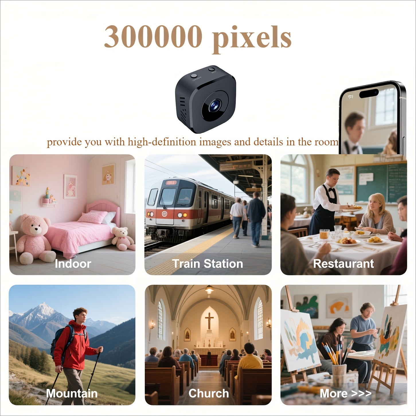1080P HD Mini WiFi กล้องความปล - Audio Music Recording บทวิจารณ์และราคา
