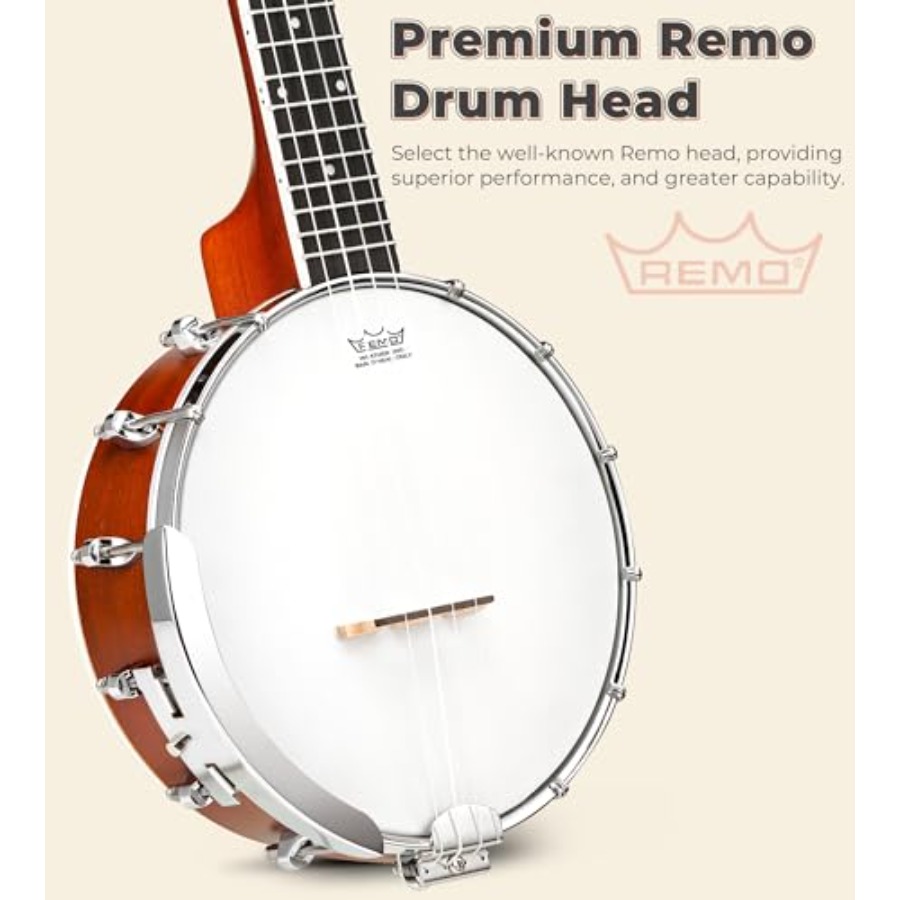 แบนโจเลเล 23 นิ้ว พร้อมหัว REM - Ukulele Beginner Kit บทวิจารณ์และราคา
