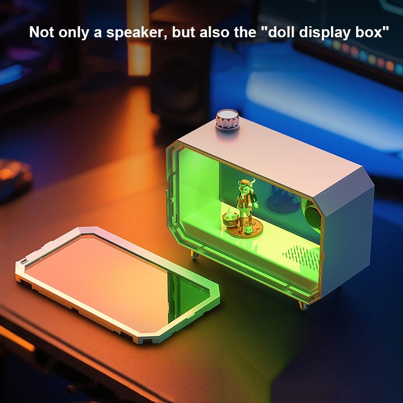 DIY ลําโพงบลูทูธโปร่งใส RGB แส - Audio Music Apple บทวิจารณ์และราคา