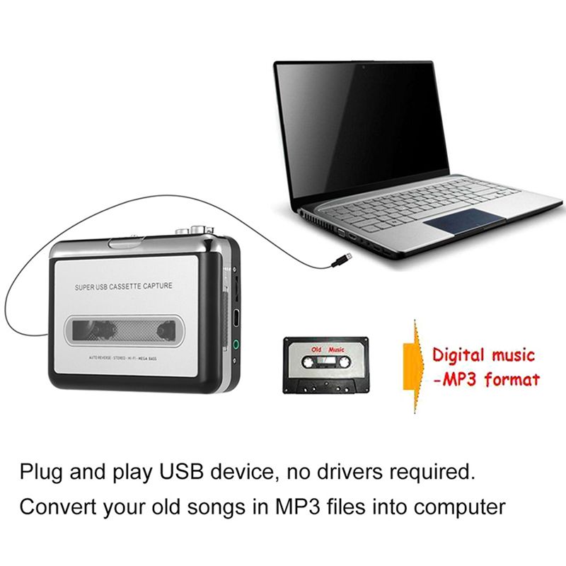 B27B อุปกรณ์แปลงเทปคาสเซ็ตเป็น - Audio Music Converter To Mp3 บทวิจารณ์และราคา