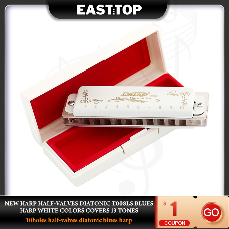 EASTTOP T008LS 10หลุม20 Tone D - Harmonica 10 Hole บทวิจารณ์และราคา