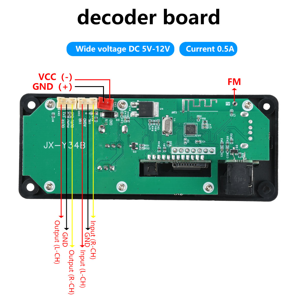 DC 5-12V MP3 โมดูลถอดรหัสเสียง - Audio Music Converter To Mp3 บทวิจารณ์และราคา