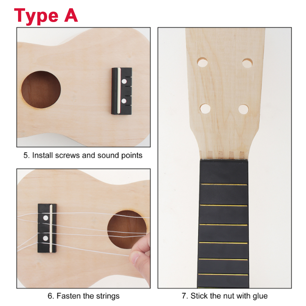 DIY Ukulele 21 นิ้วชุดกวาง Sou - Ukulele Beginner Kit บทวิจารณ์และราคา
